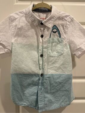 Boys 3 Toned Short-Sleeve Button Down (4T).